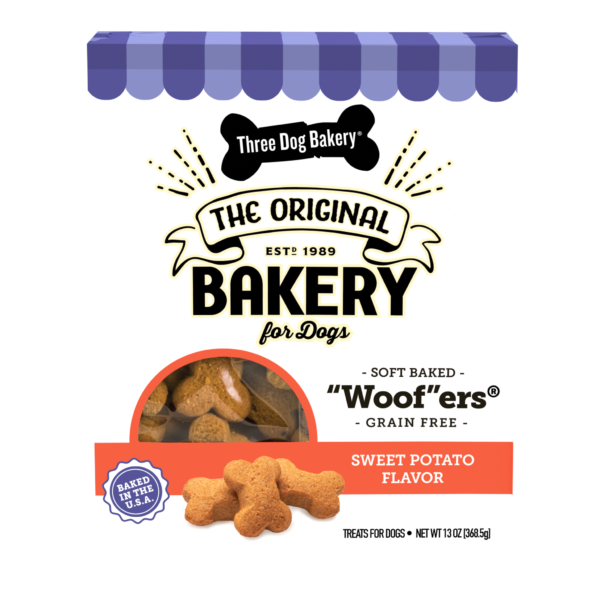 three dog bakery sweet potato dog treats