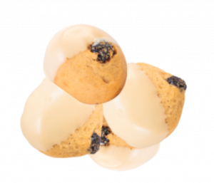 Vanilla Dipped Blueberry Muffin Woofers, 4 count