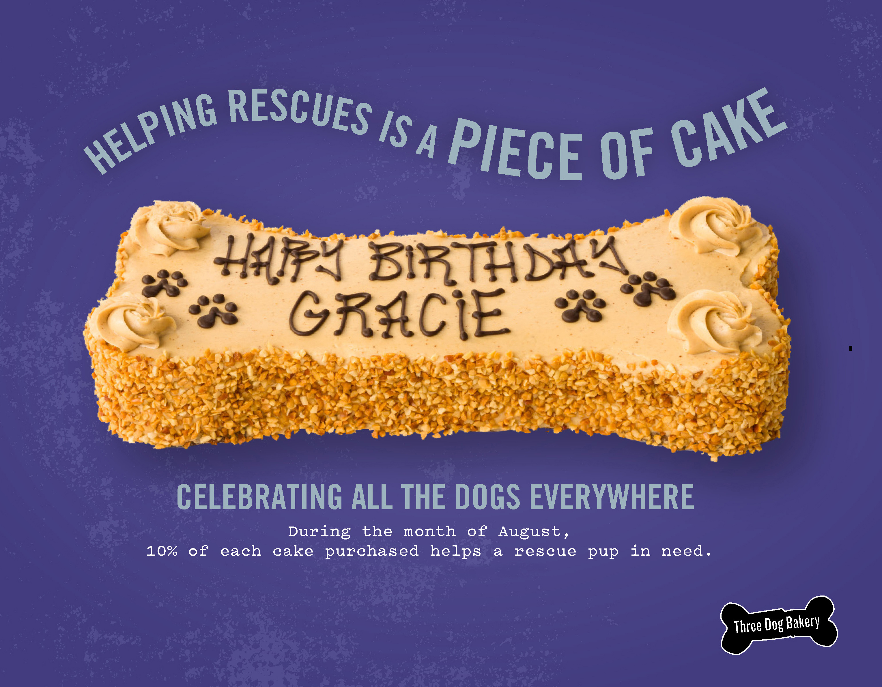Helping Rescues Is A Piece Of Cake - Three Dog Bakery