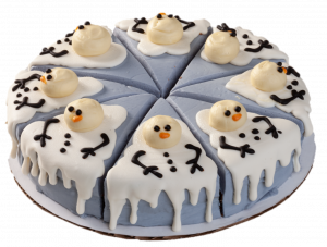 Melted Snowman Cake