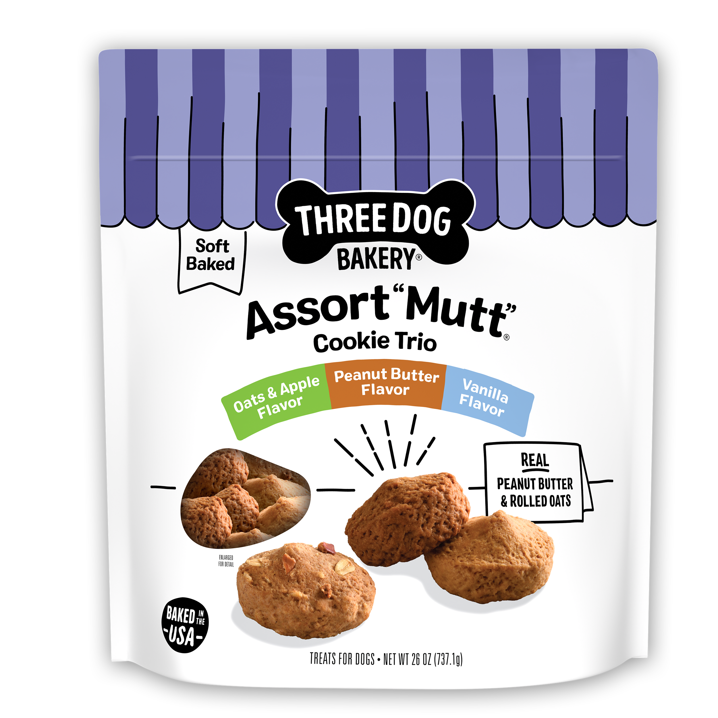 Assort“Mutt”® Cookie Trio, 48oz