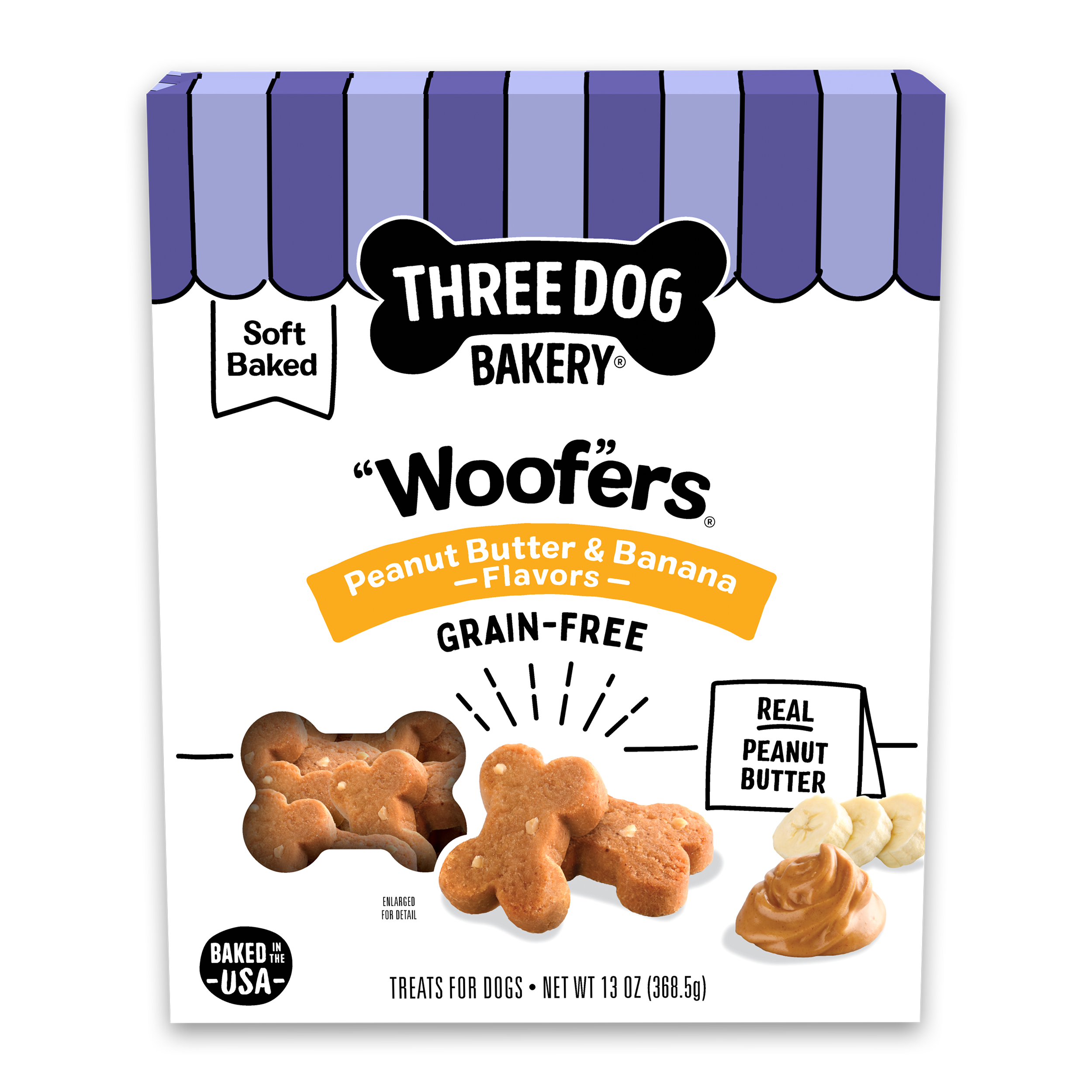 “Woof”ers® Peanut Butter & Banana Flavors