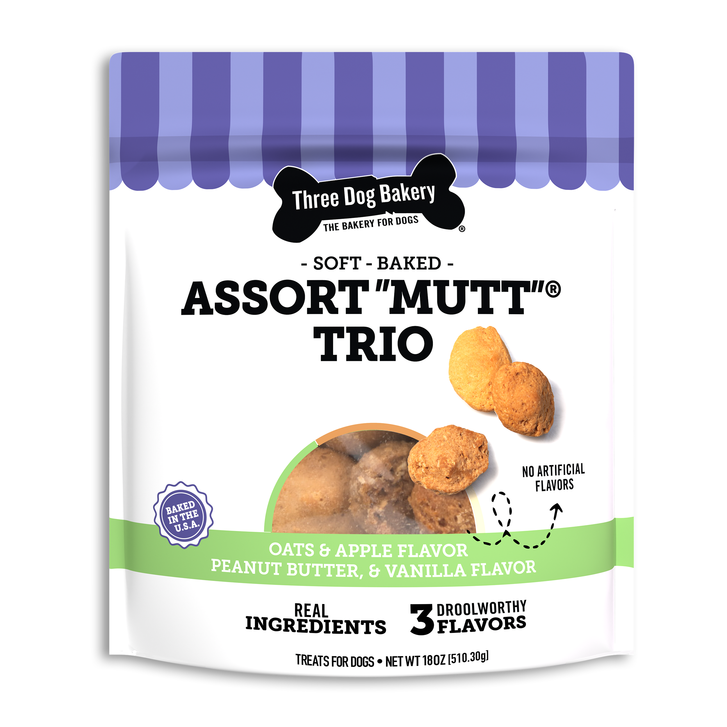 Assort“Mutt”® Cookie Trio, 18oz