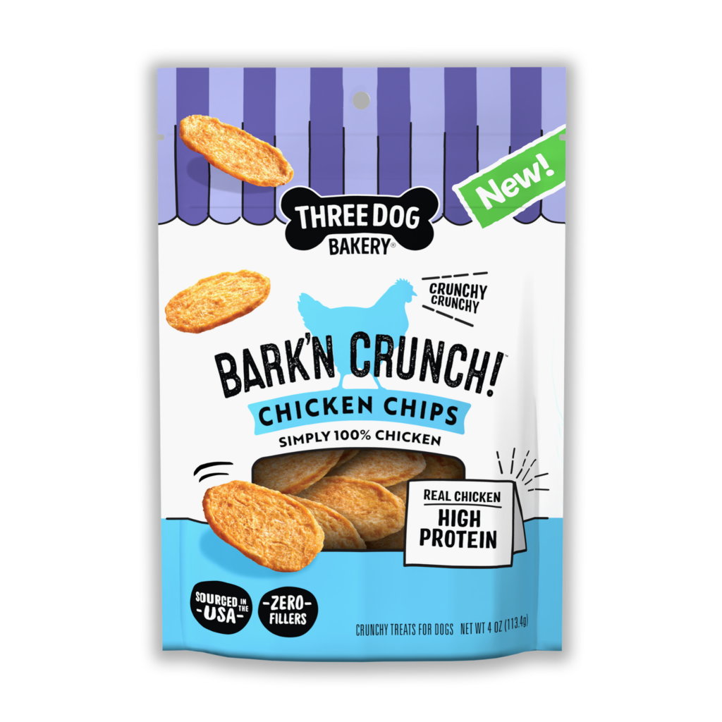 Bark'n Crunch!™ Original Chicken Chips, 4oz - Three Dog Bakery