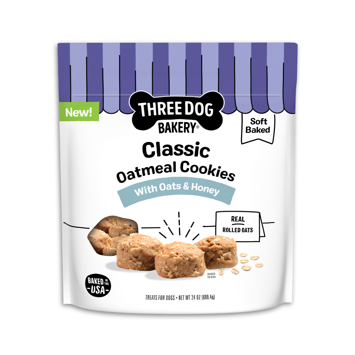 Classic Oatmeal Cookies with Oats & Honey