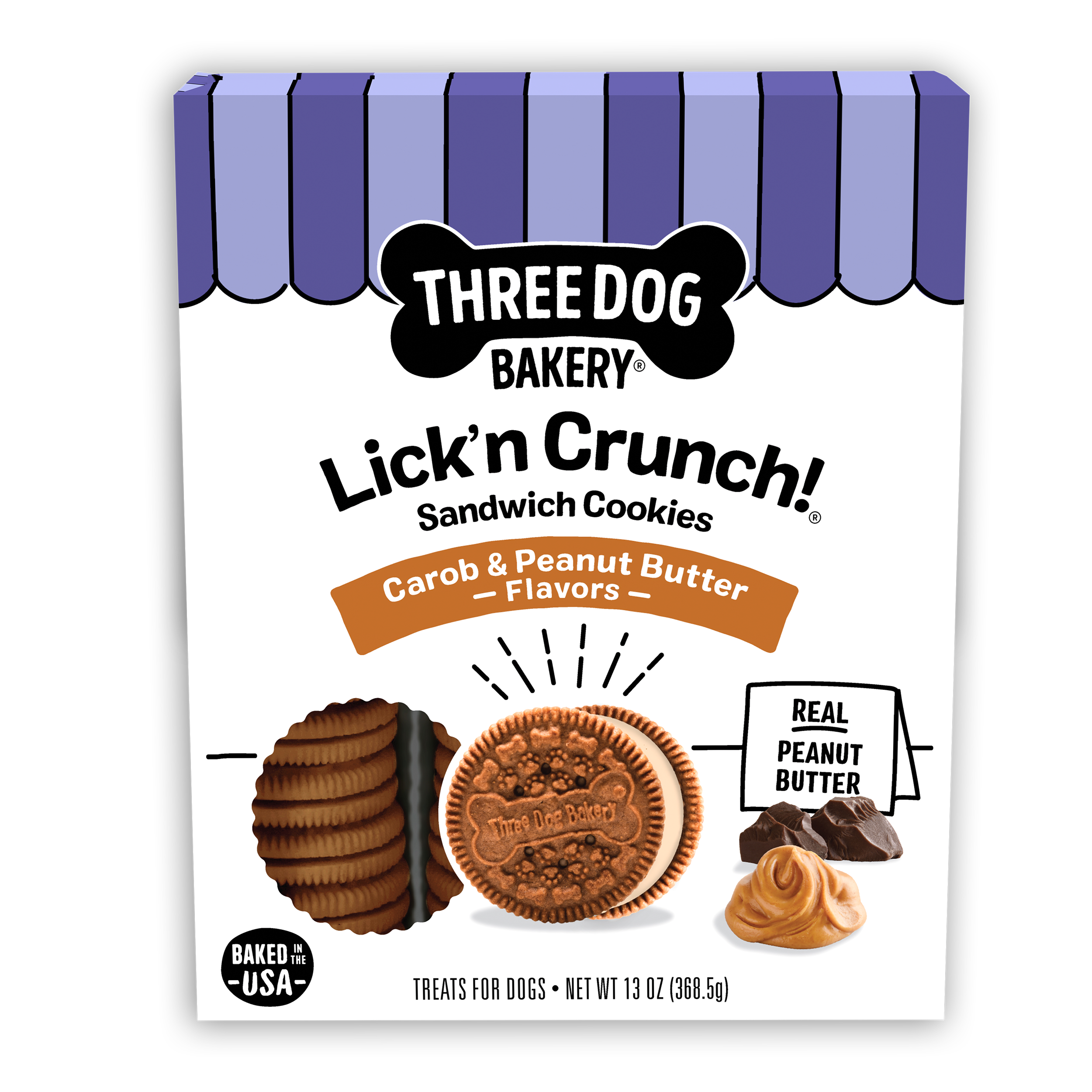 Lick’n Crunch!® Carob & Peanut Butter Flavors