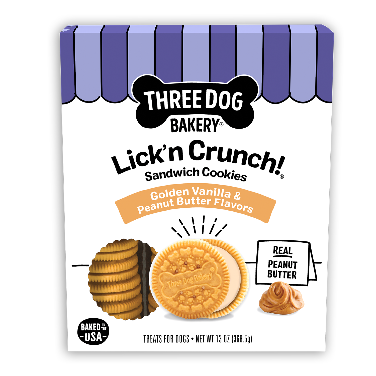 Lick’n Crunch!® Golden & Peanut Butter Flavors
